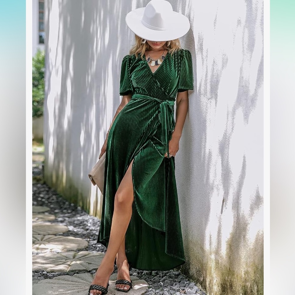 Velvet Green Dress NWT!